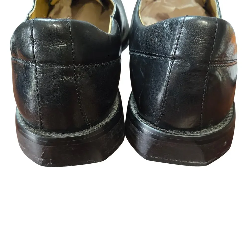 Giorgio Brutini 11.5 Leather Men's Black Dress Shoe Oxford Derby Brogues 11 1/2